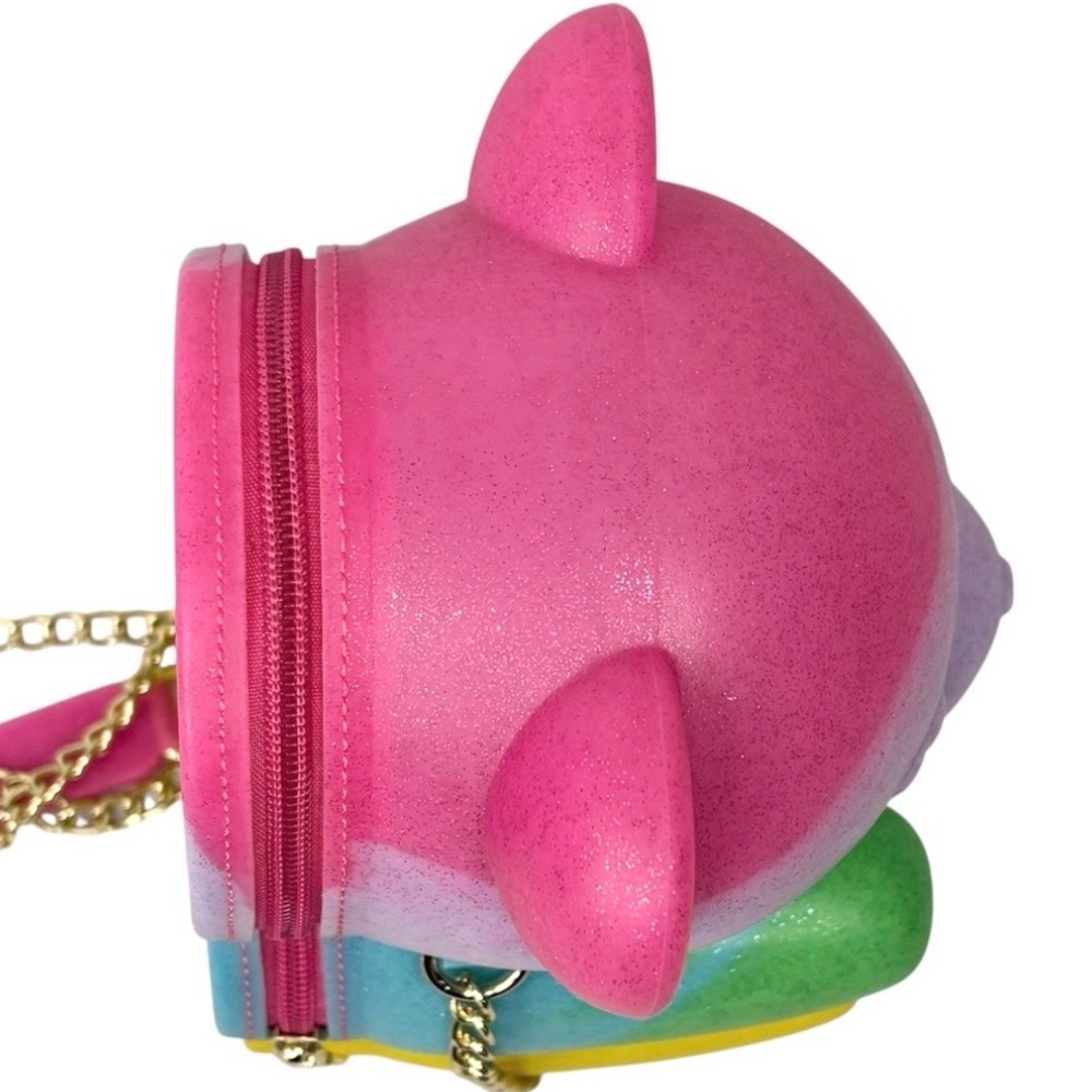 NWT Betsey Johnson Kitsch Bear Necessity Rainbow Gummy Crossbody Polymer Bag - Picture 7 of 16